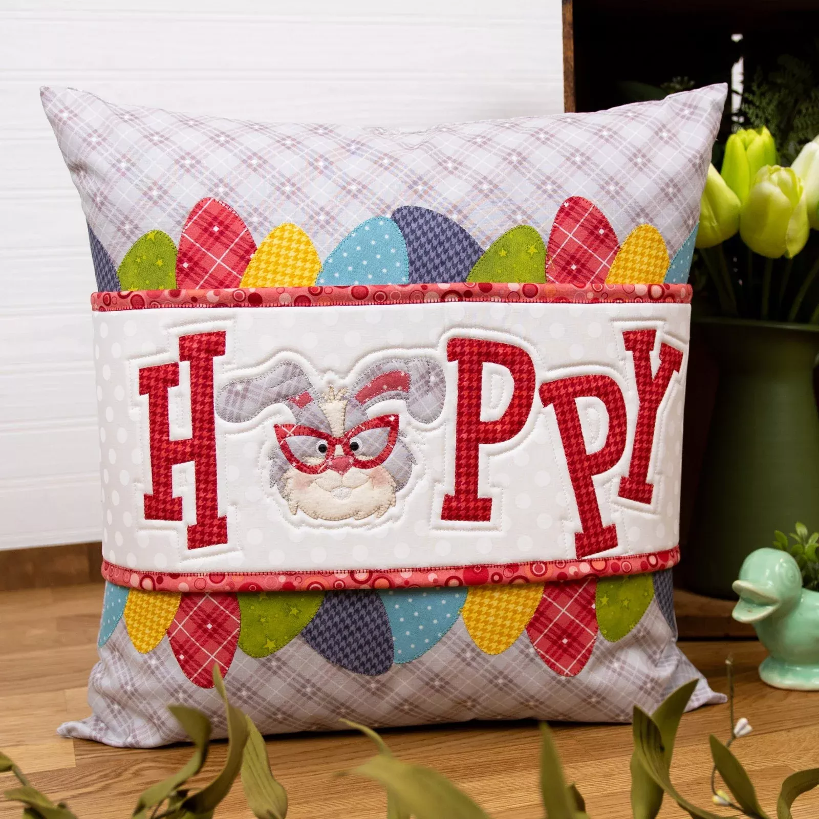 Whole Country Caboodle Hoppy Pillow Wrap and Cover