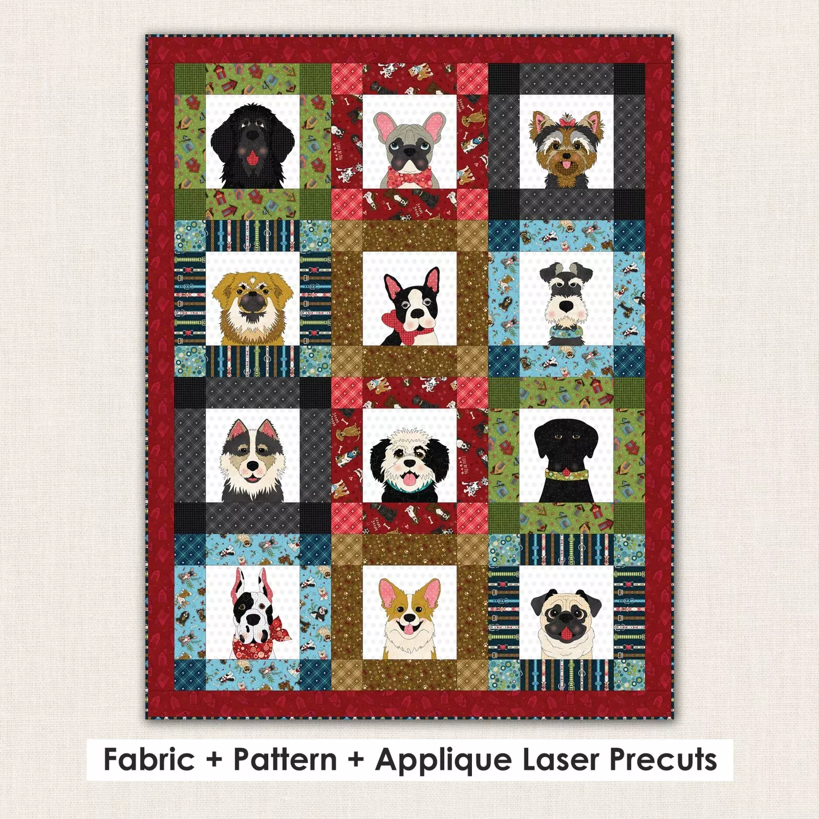 Whole Country Caboodle How Much is that Doggie Quilt Fabric Kit
