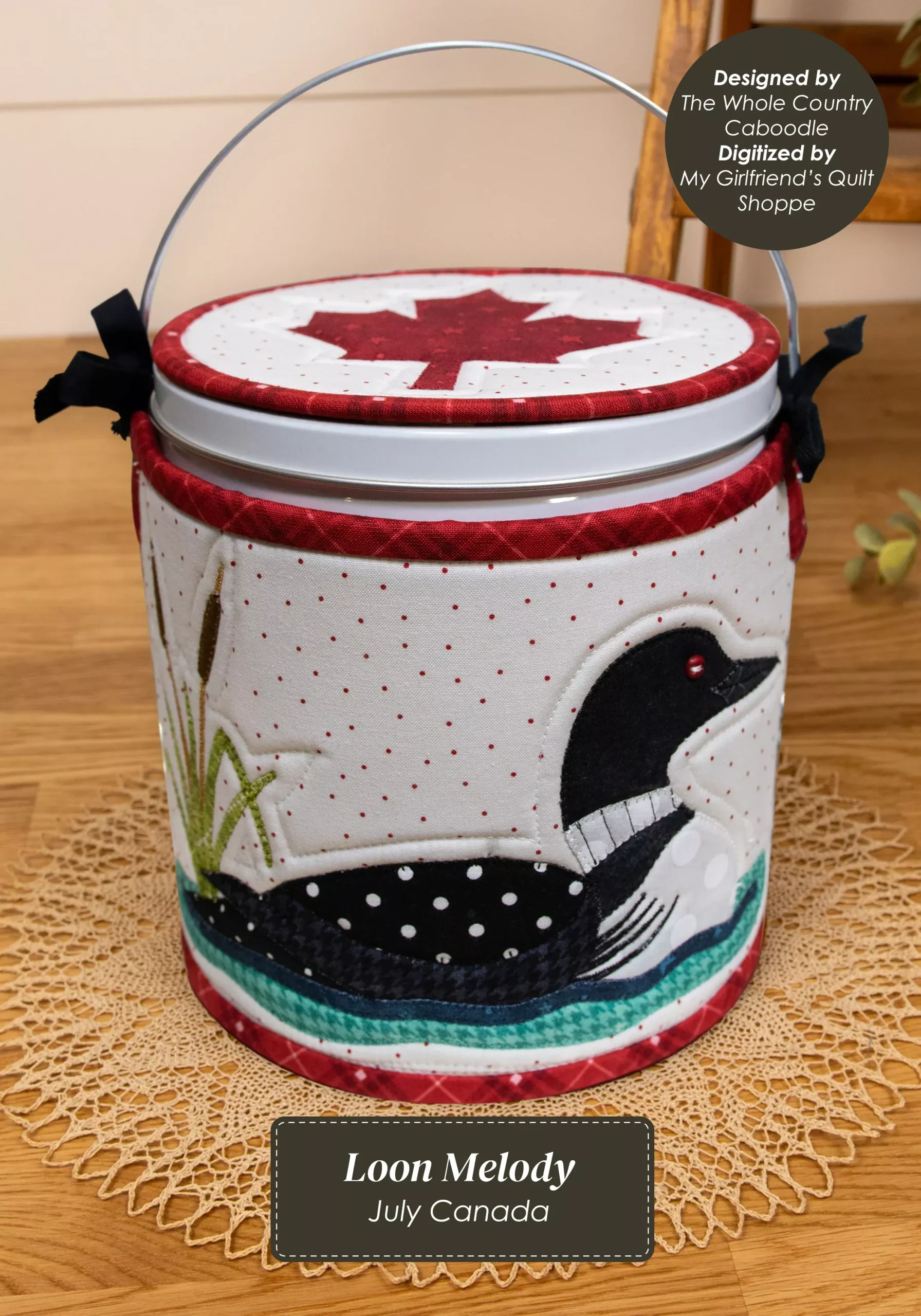 The Whole Country Caboodle Loon Melody Cozy Kit - Machine Embroidery
