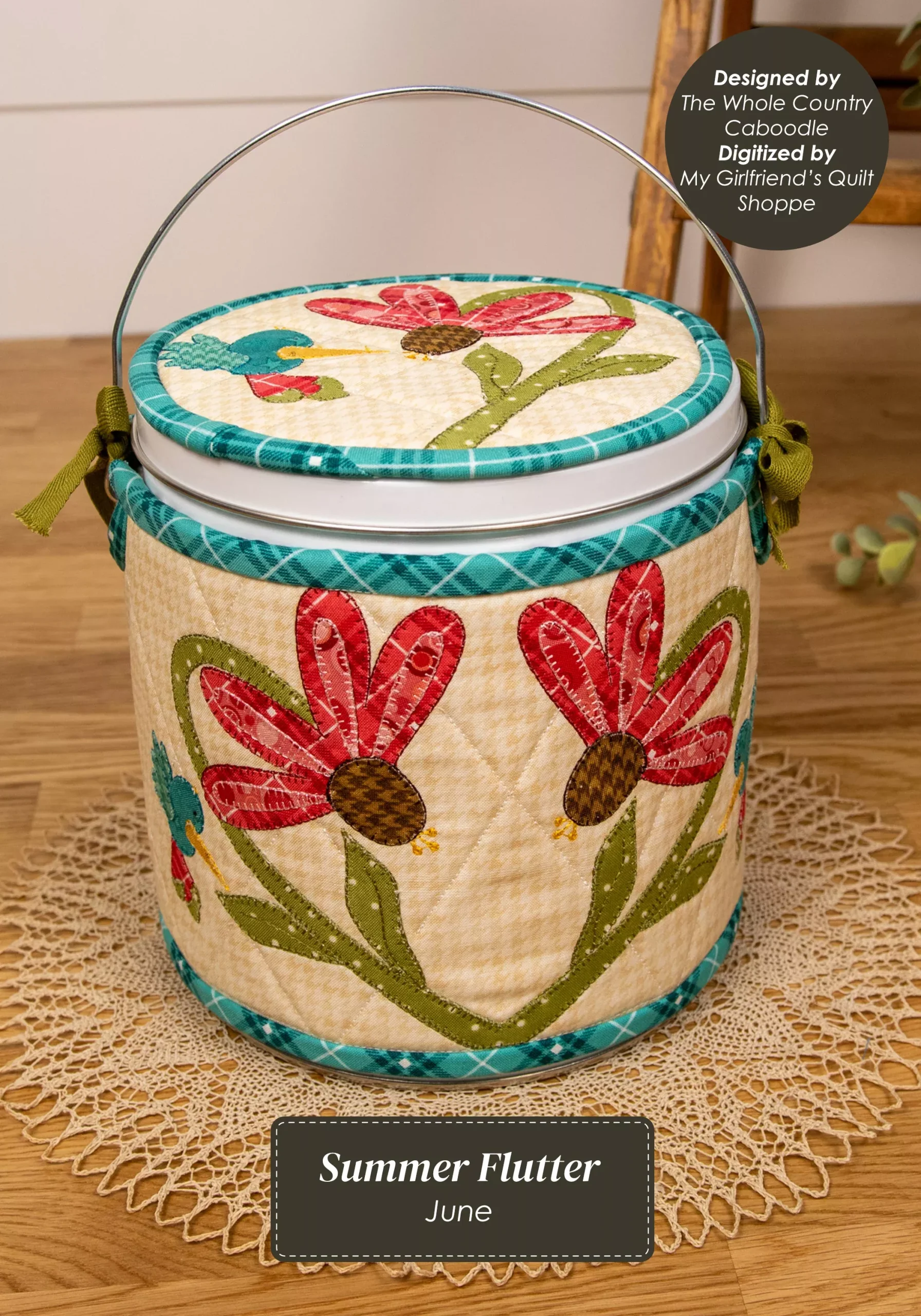 The Whole Country Caboodle Summer Flutter Cozy Kit - Machine Embroidery