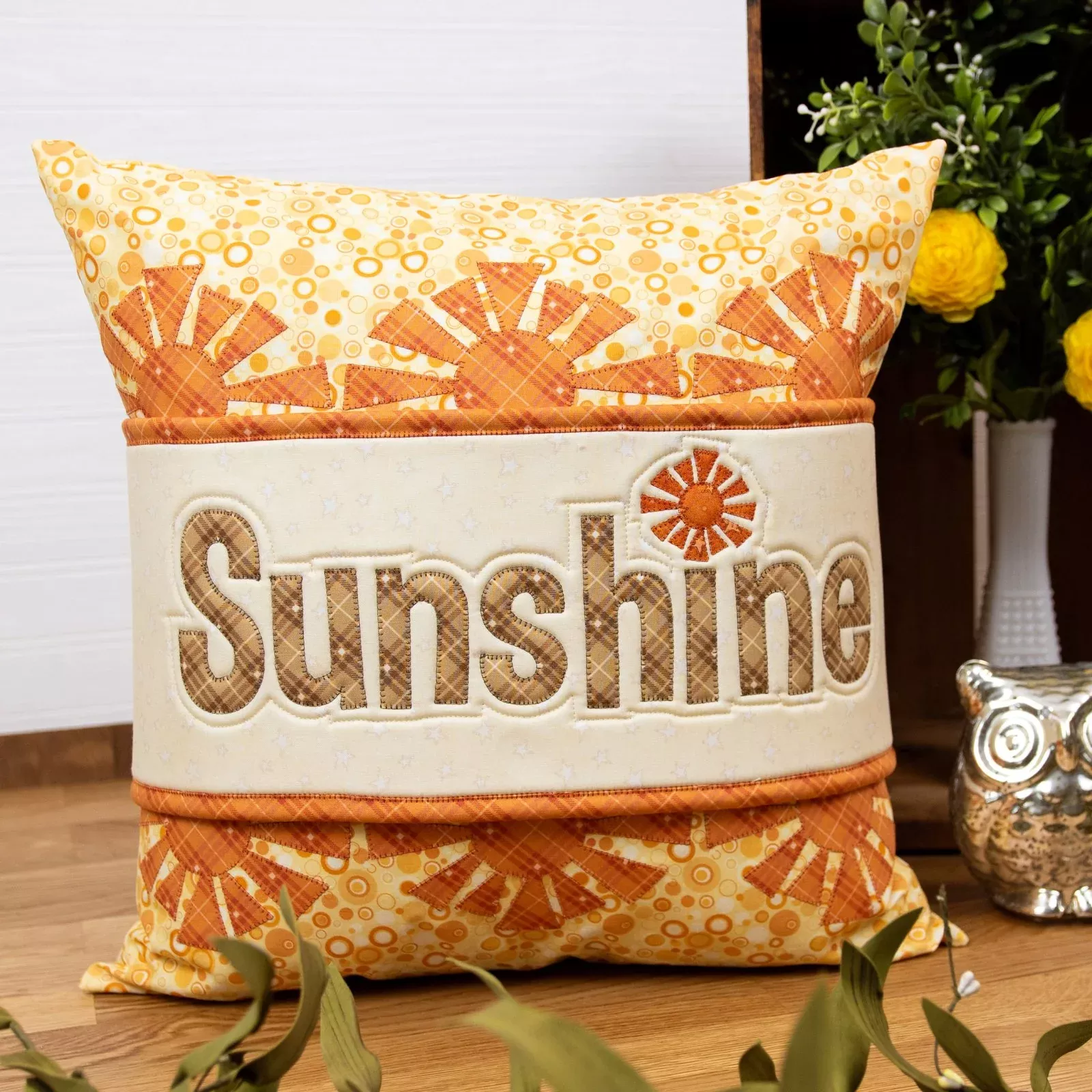 Whole Country Caboodle Sunshine Pillow Wrap and Cover