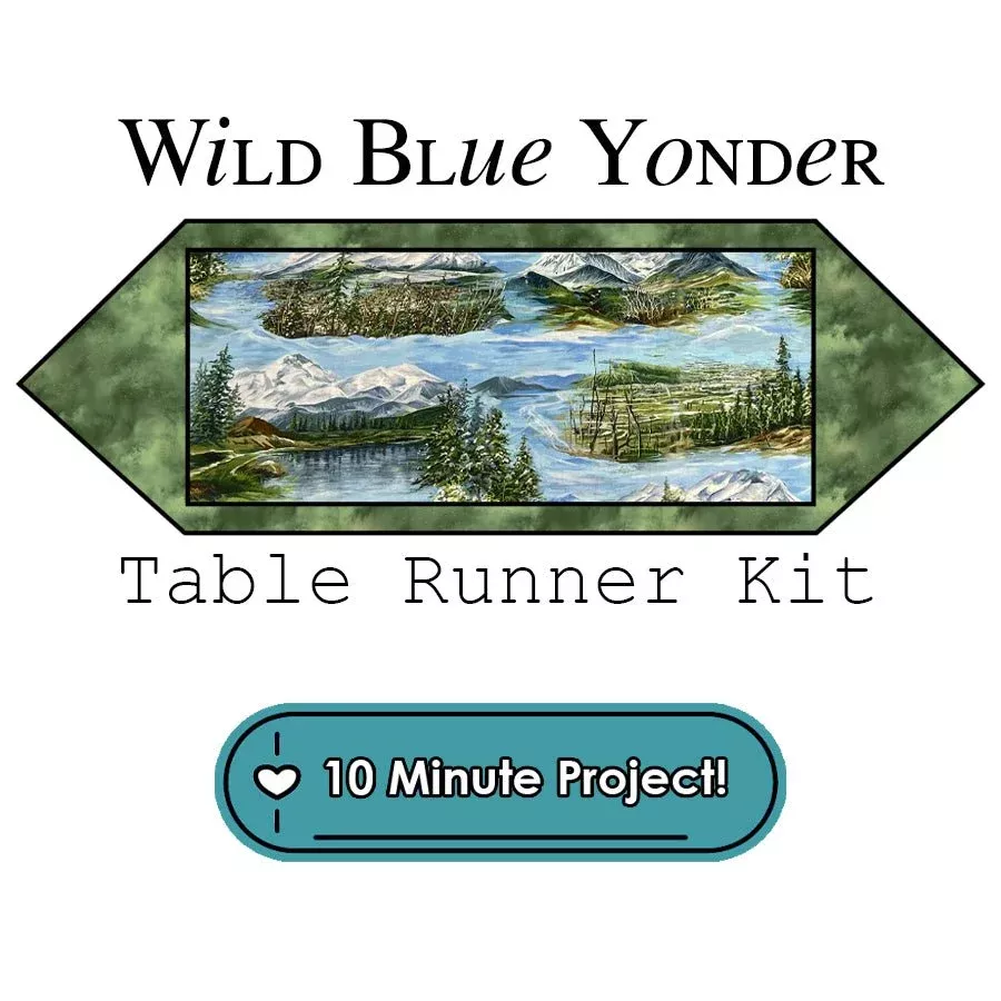 Wild Blue Yonder Table Runner Kit Moda