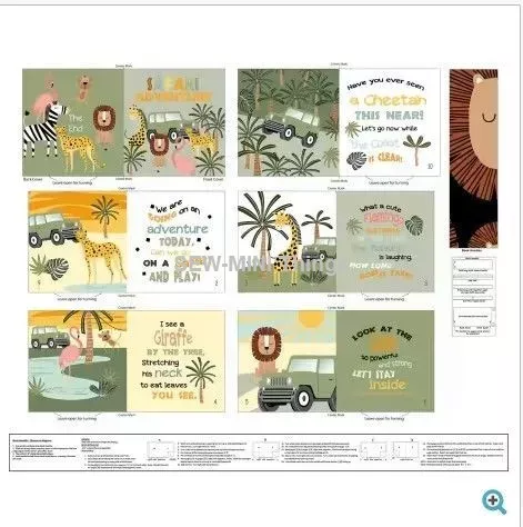WILD SAFARI FROM 3 WISHES FABRICS