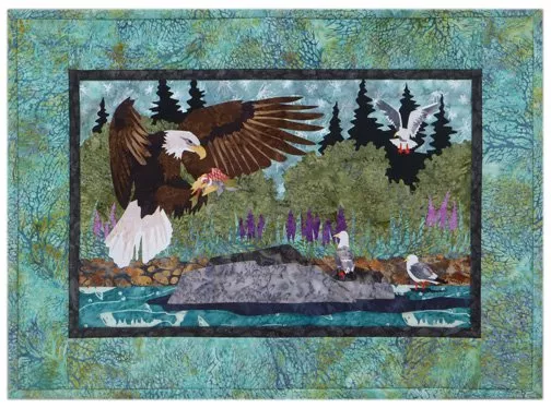 Wildfire Designs Alaska River Run: Days Catch Wallhanging Laser Cut Kit Plus Pattern WDA2005LKP ^