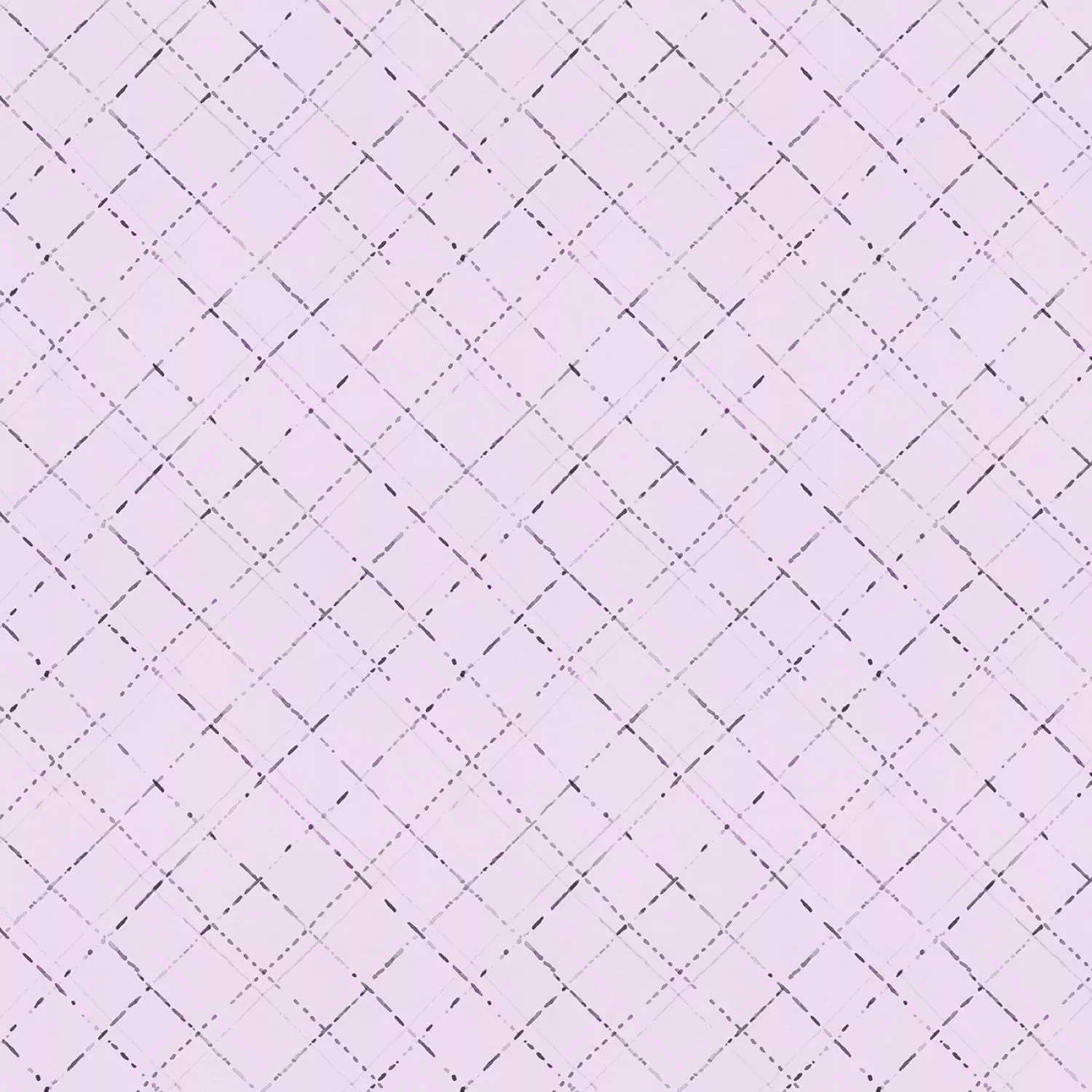 Wilmington Prints Au Naturel Purple Diagonal Plaid Fabric