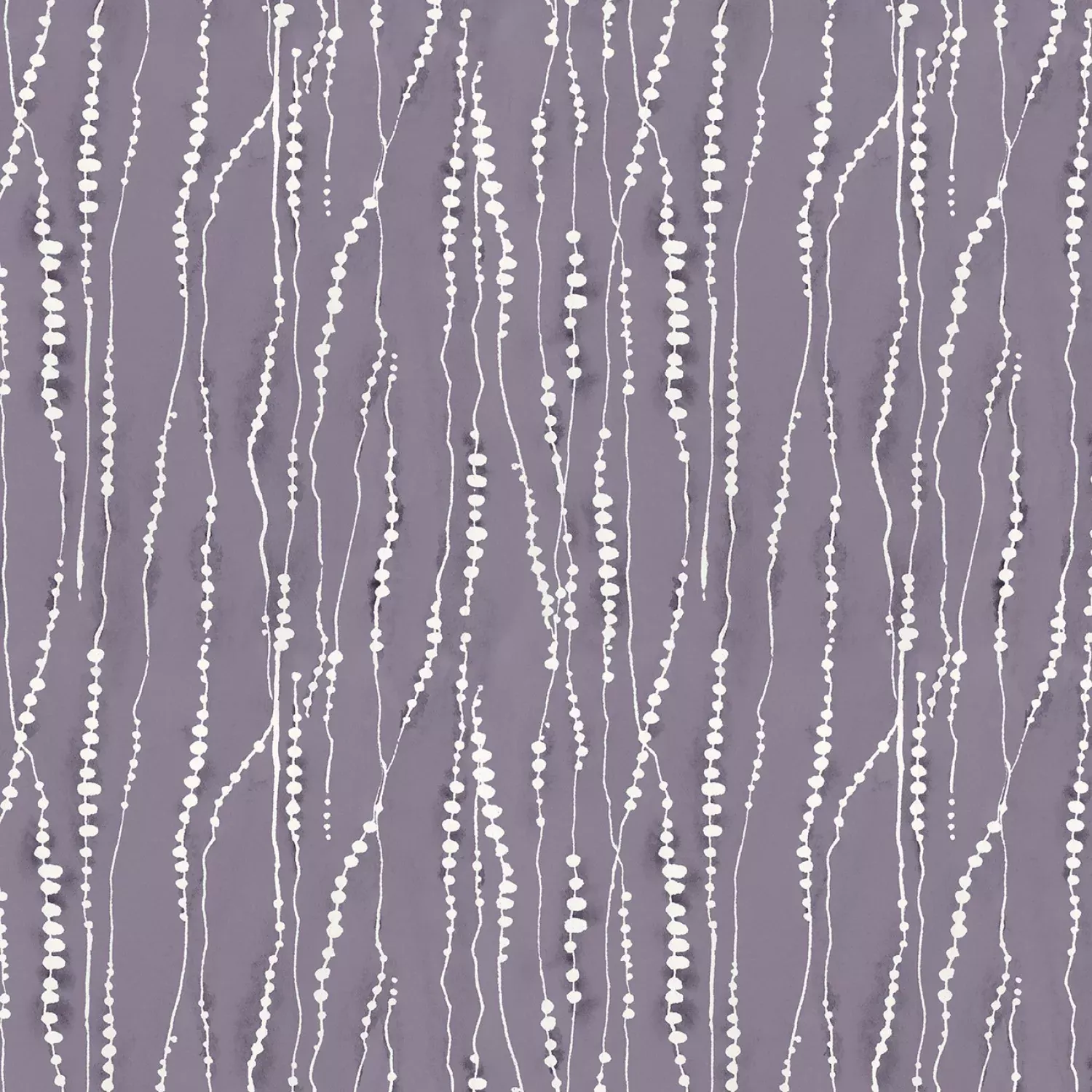 Wilmington Prints Au Naturel Purple Dotted Stripe Fabric