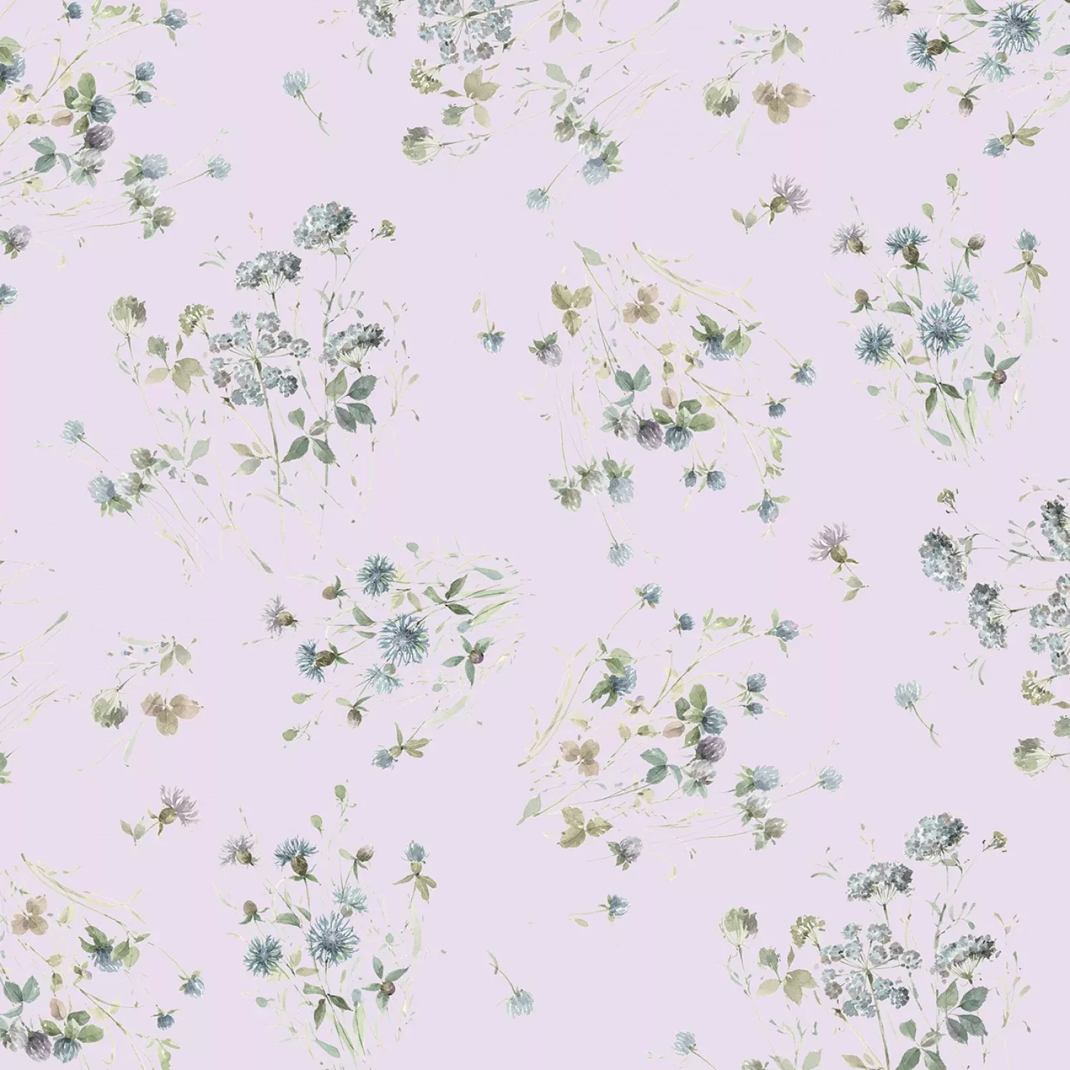 Wilmington Prints Au Naturel Purple Large Floral Fabric