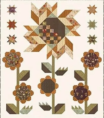 Windfall Sunflower Garden Quilt Kit - 59 x 68"