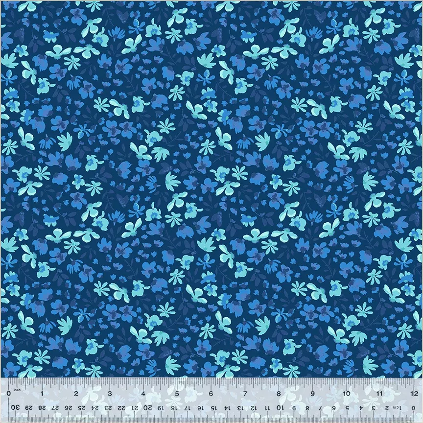 Windham Fabrics Buttercup Petite Blooms Navy Fabric ONLINE PURCHASE ONLY