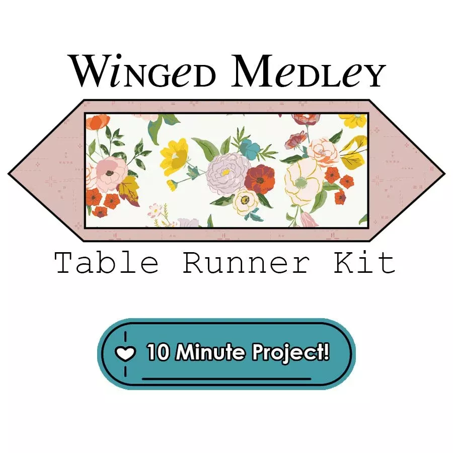 Winged Medley 10 Minute Table Runner Kit Riley Blake