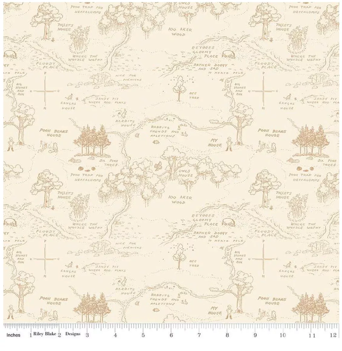 Winnie the Pooh-Map Cream