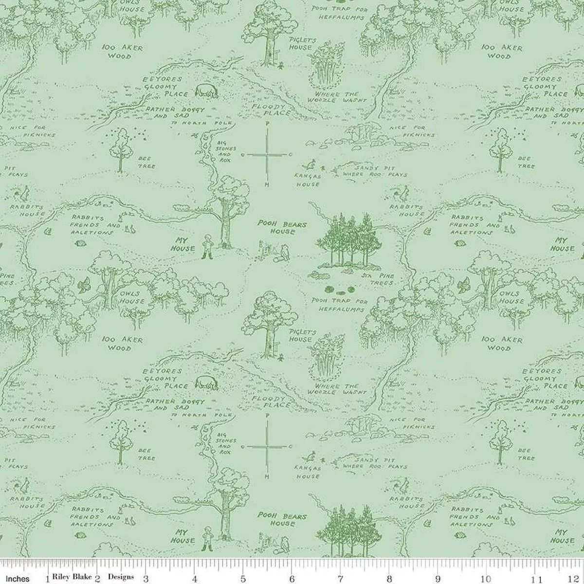 Winnie the Pooh - Map Green | C17001-GREEN