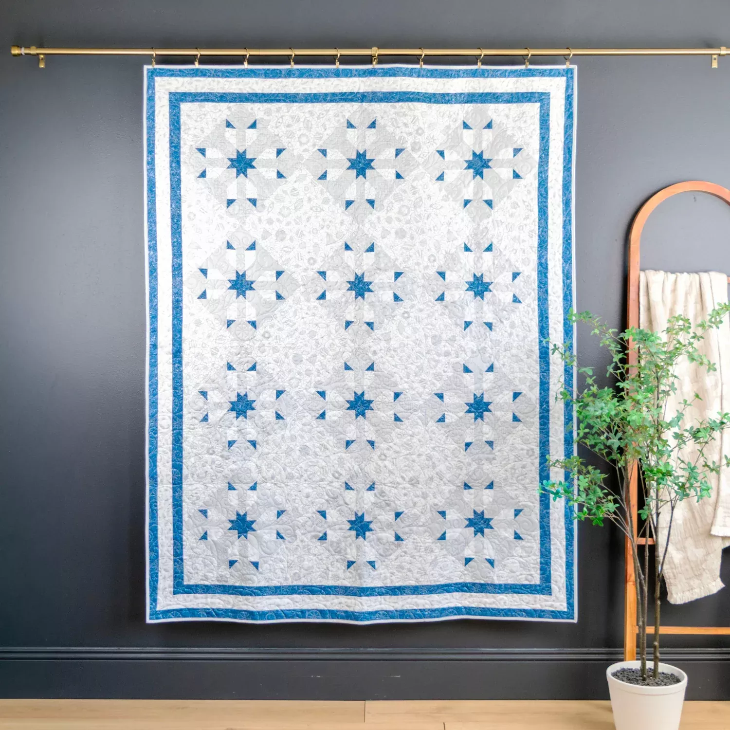 Winter Flurries Quilt Fabric Kit - Winter Lustre