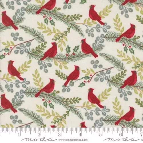 Winter Friends - Cardinals in the Tree Snowy White | 56132-11