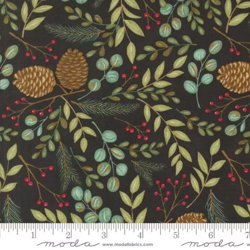 Winter Friends - Woodland Greenery Charcoal Black | 56131-18