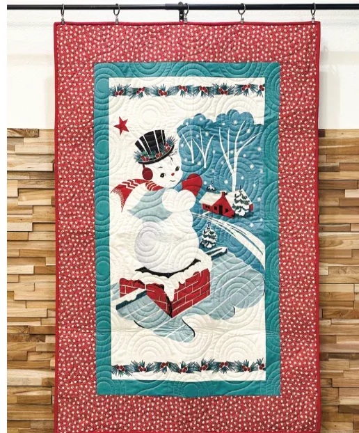 Winter in Snowtown Panel Quilt (Downloadable Sewing Pattern)