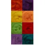 Wistyria Wool Roving Assorted 8ct FIESTA