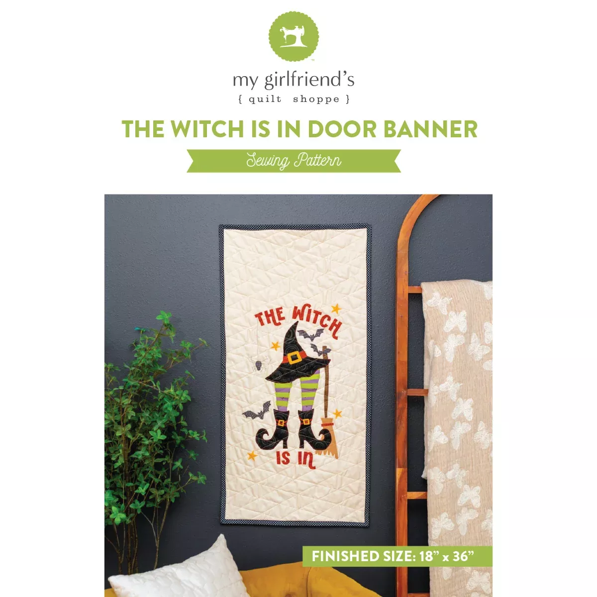 The Witch Is In (Downloadable Sewing & Appliqué Pattern)
