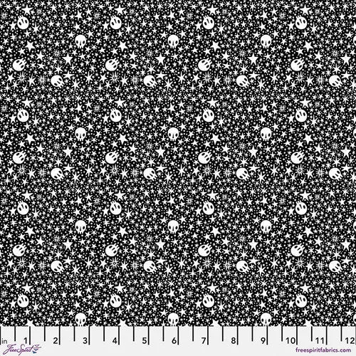 Witchy Ways - Starry Skulls Black | PWCD146.XBLACK