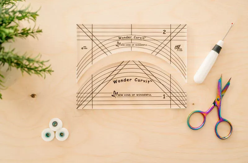 Wonder Curvit Long-arm Ruler Set (2) by Sew Kind of Wonderful