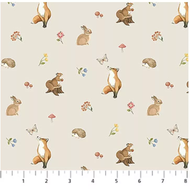 Woodland Heart-Biege Multi-Mini Animals