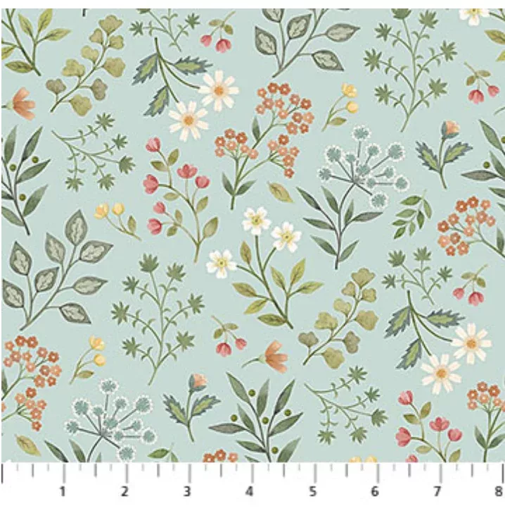 Woodland Heart-Blue Multi