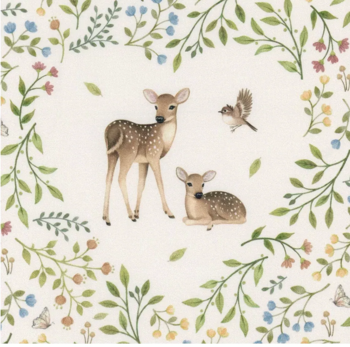 Woodland Heart-Cream Multi-Woodland Heart