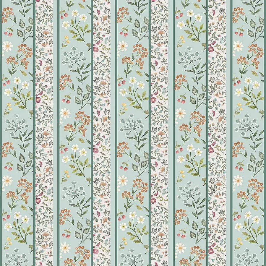 Woodland Heart Small Stripe Blue Multi
