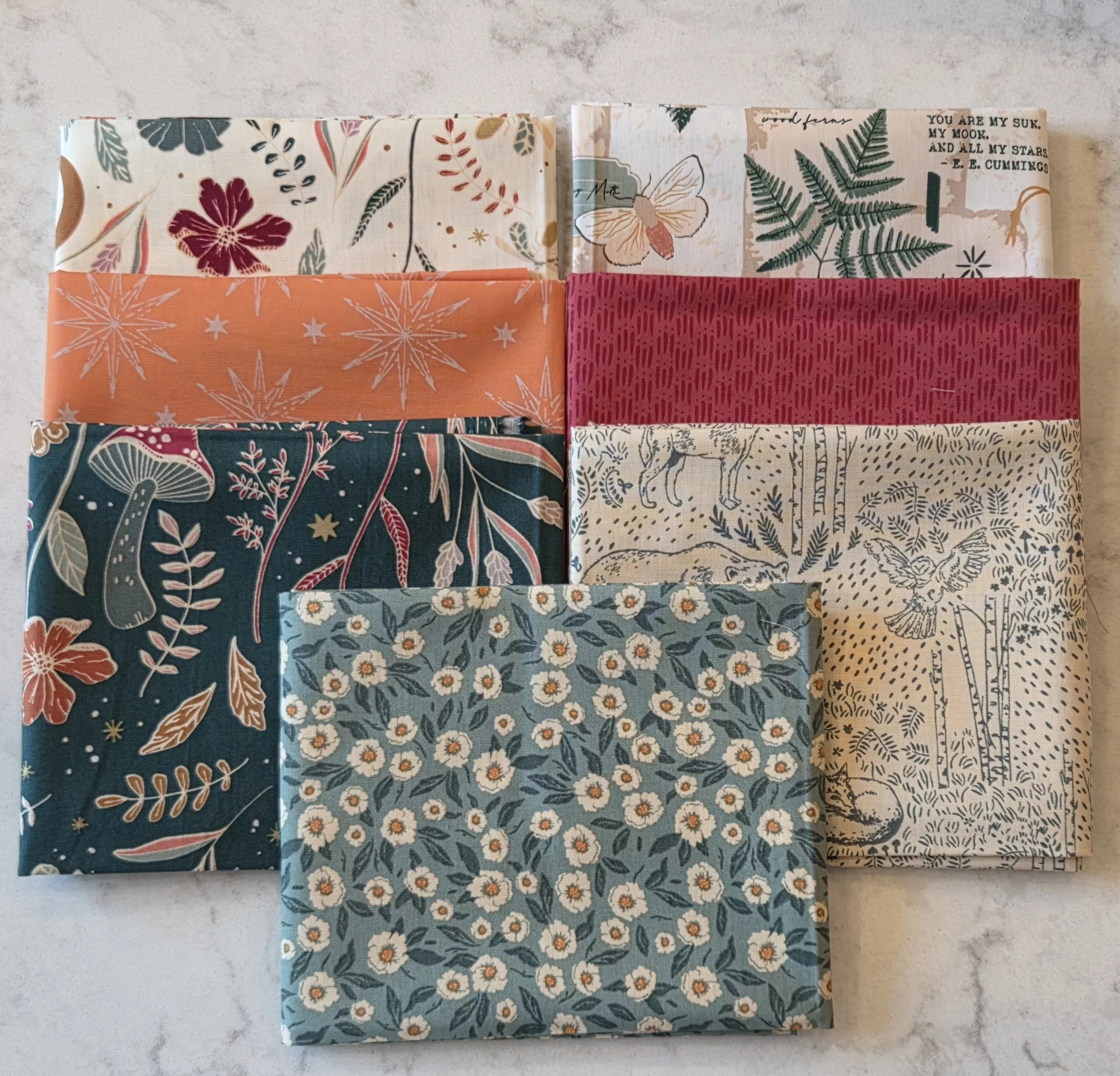 Woodland Keeper : (7) Fat Quarter Bundle II - Maureen Cracknell