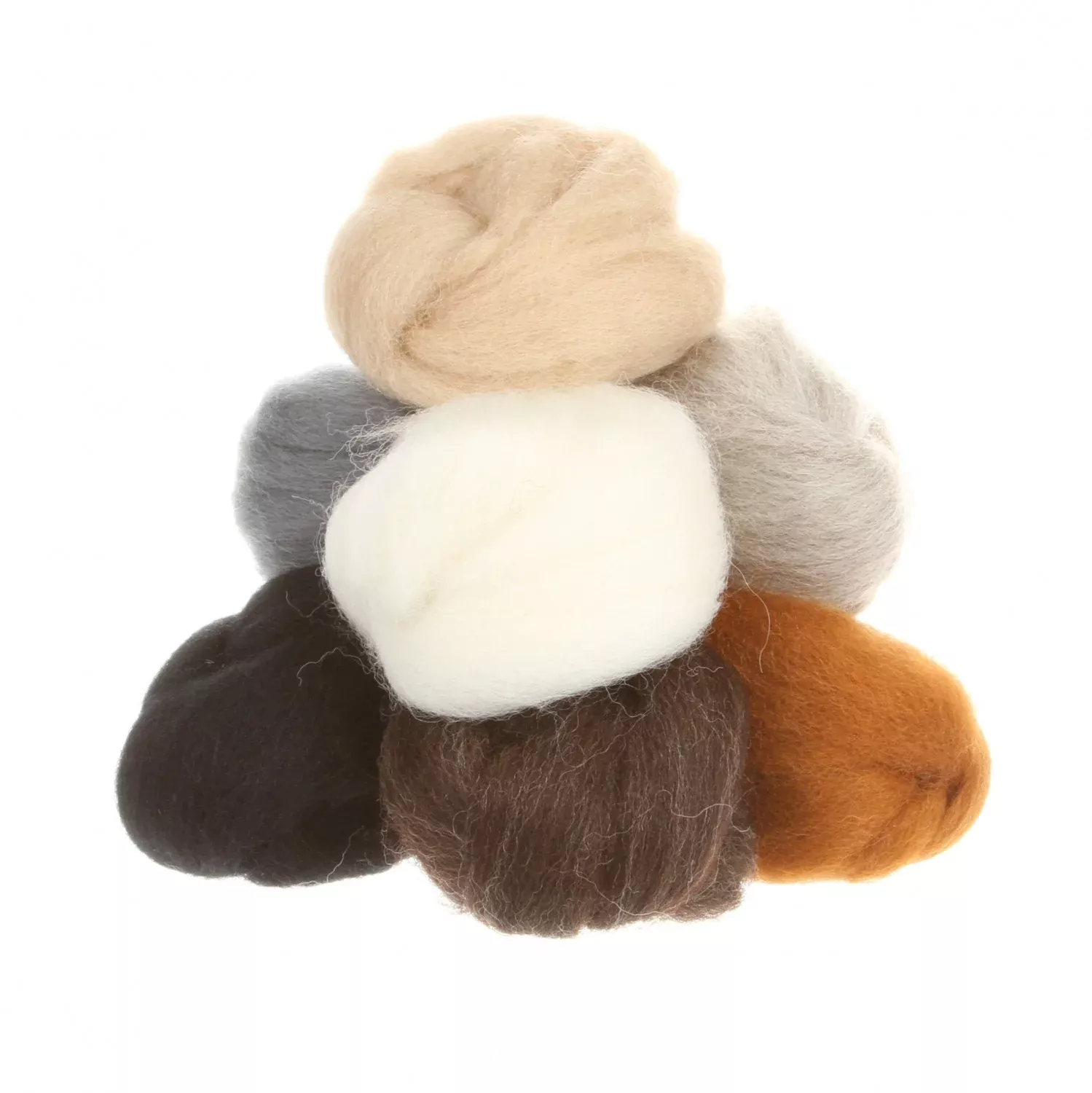 Wool Roving Assortment Furry Friends