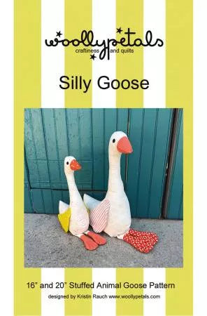 Woolly Petals Silly Goose Soft Toy Pattern - #P327-SILLYGOOSE