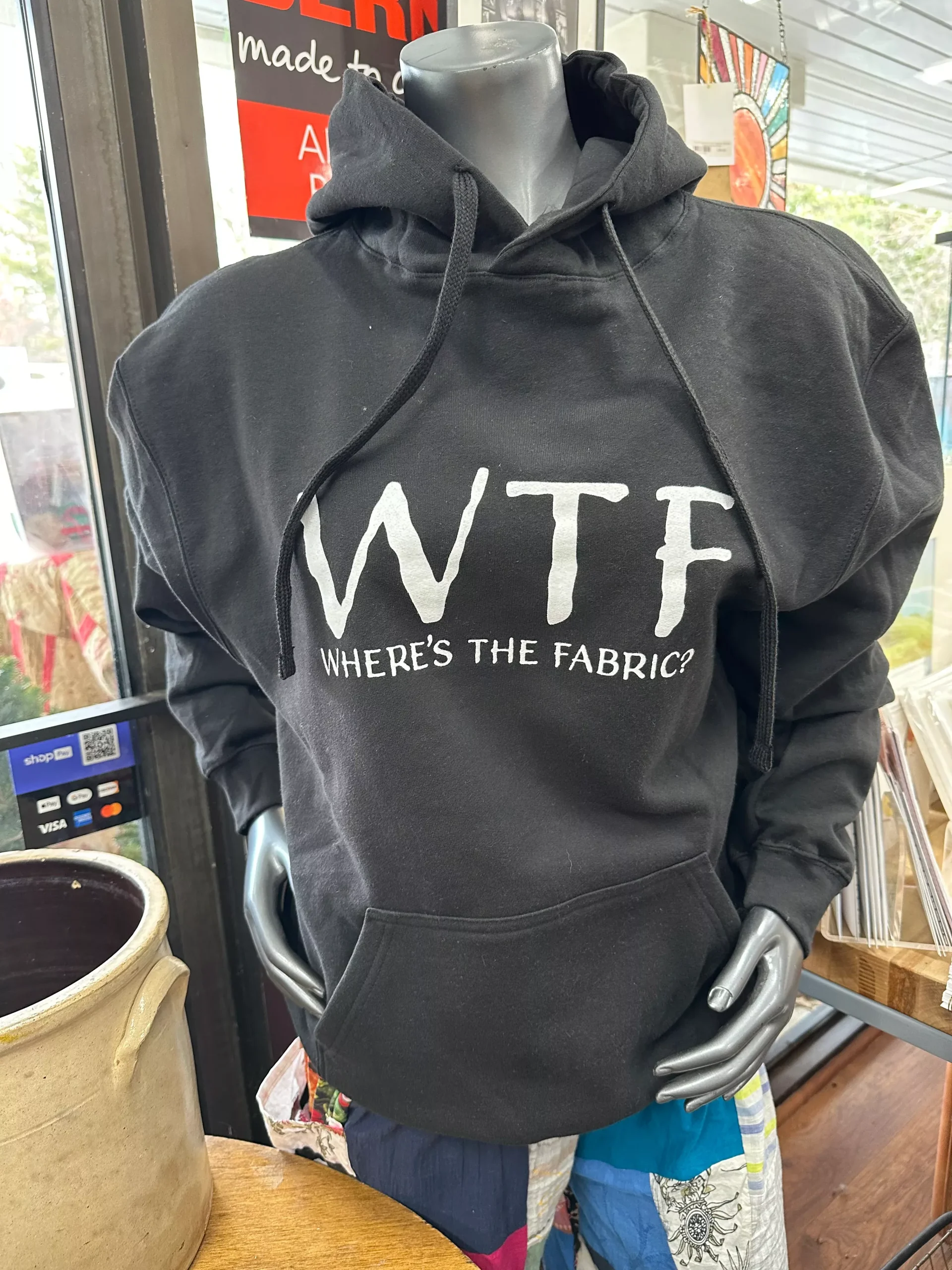 WTF Hooded Sweatshirt - Black