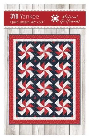 Yankee : 3 Yard Quilt Pattern - #MG-112 - Material Girlfriends