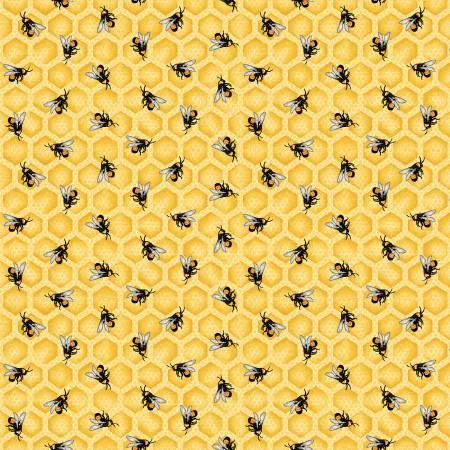 Yellow Tiny Honeycomb & Bee