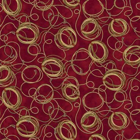 Yellowstone in Lasso Brick Red By Benartex Fabrics 14475B-10