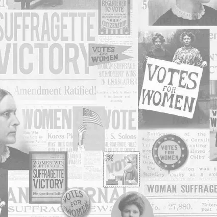 Your Vote Counts : Gray Votes for Women Collage - #1853-08