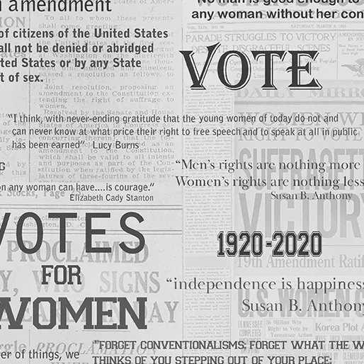 Your Vote Counts : Gray Votes for Women Quotes - #1855-08