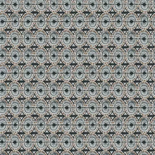 Zanzibar in Charcoal Abstract Ovals By Blank 3410-99