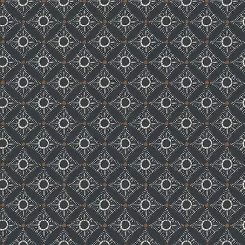 Zanzibar in Charcoal Geometric By Blank 3408-99