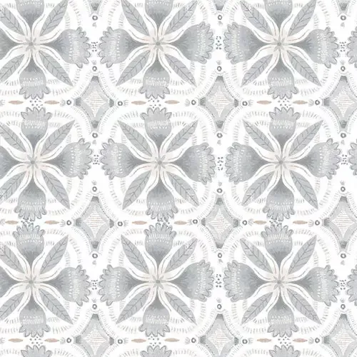 Zanzibar in Light Gray Tiles By Blank 3409-90