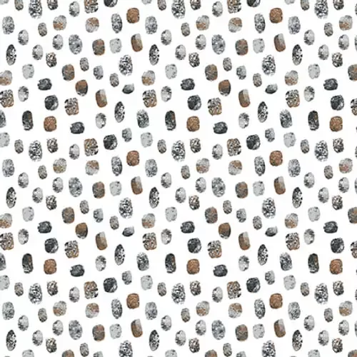 Zanzibar in White Abstract Dot By Blank 3403-01