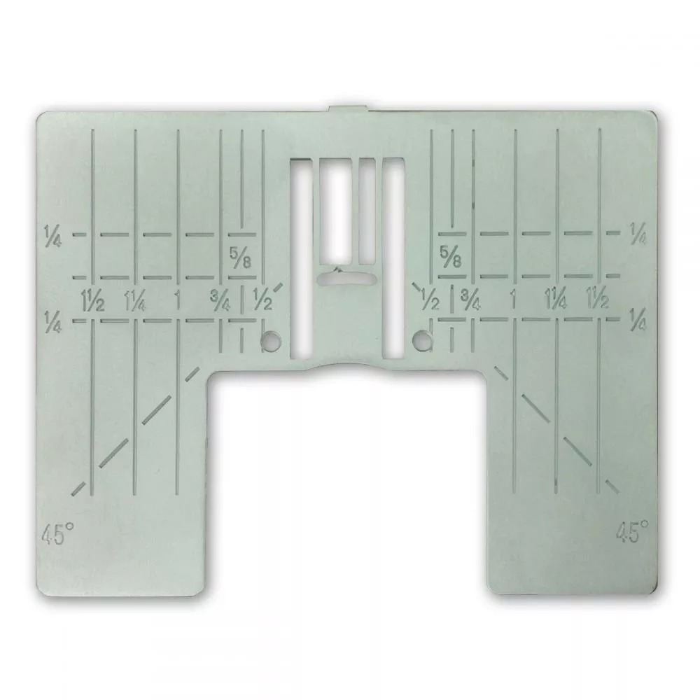 Zig-Zag Plate with Inch Markings - Diamond, Ruby, Sapphire, Opal - Husqvarna Viking