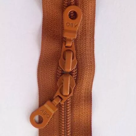 Zipper 30" Double Pull-Leather Brown