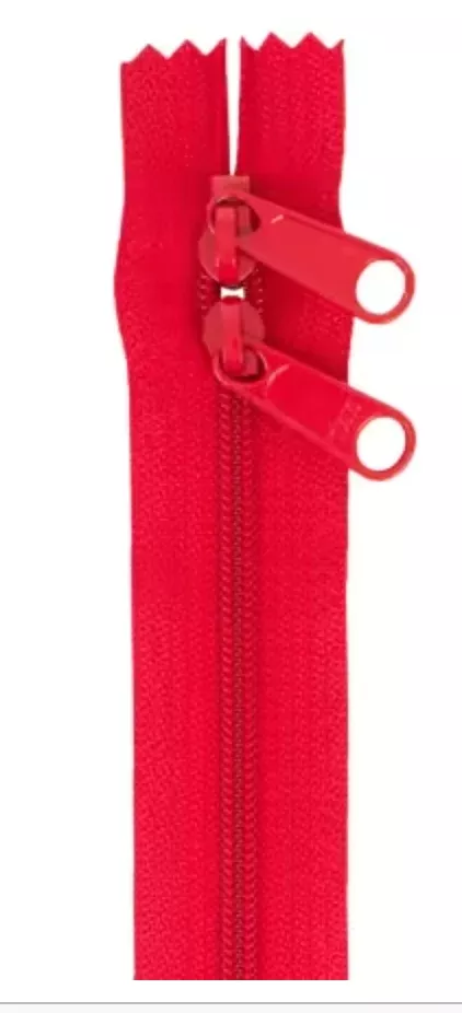 Zipper-30" Hot Red