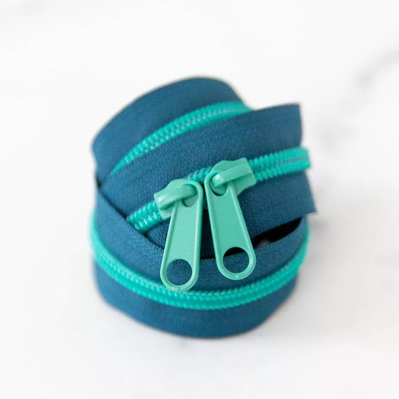 Zipper 30" Size 5 Tealtastic