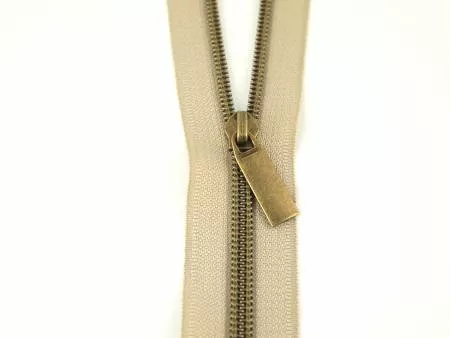 Zipper Tape Beige with Antique 3 Yards