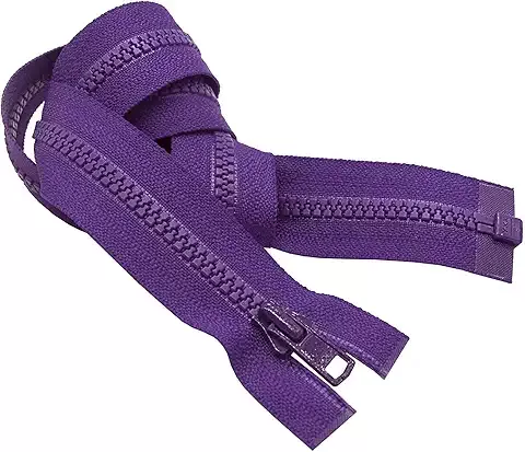 Zippers - 22" Separating Active Wear Zipper - Dark Purple by YKK