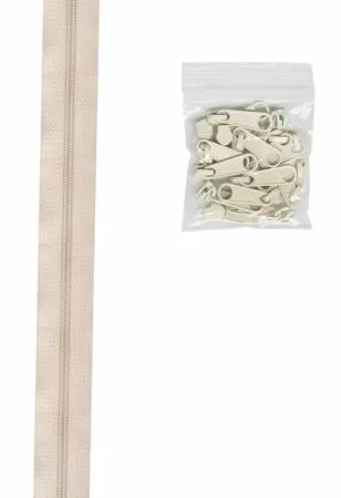 Zippers By The Yard 16mm 4 yds Ivory