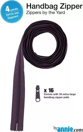 Zippers by the Yard by Annie Eggplant 240