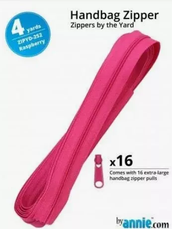 Zippers by the Yard by Annie - Raspberry #252